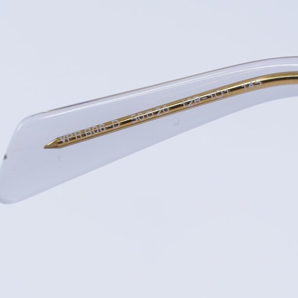 Prada PRB06VD 12R1O1 Eyeglasses Transparent Grey 50mm Cat Eye Frame - Picture 8 of 10